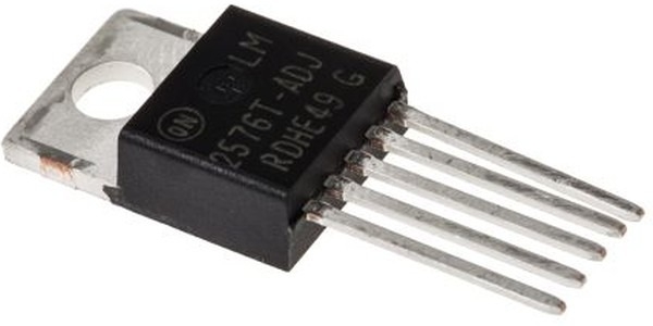 микросхема LM2576T-ADJG ON Semiconductor , DC/DC регулятор, TO220-5