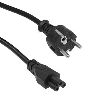 Кабель питания ноутбук-розетка 1.8м 3pin  (Евровилка Schuko->С5) 3*0.75, CCA, Y003/Schuko 1.8m 3x0.7