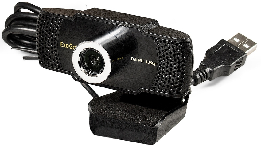 Веб-камера ExeGate BusinessPro C922 2K 4МП 2560х1440, 30fps, шторка, USB,микр с шумоподавл, унив кре