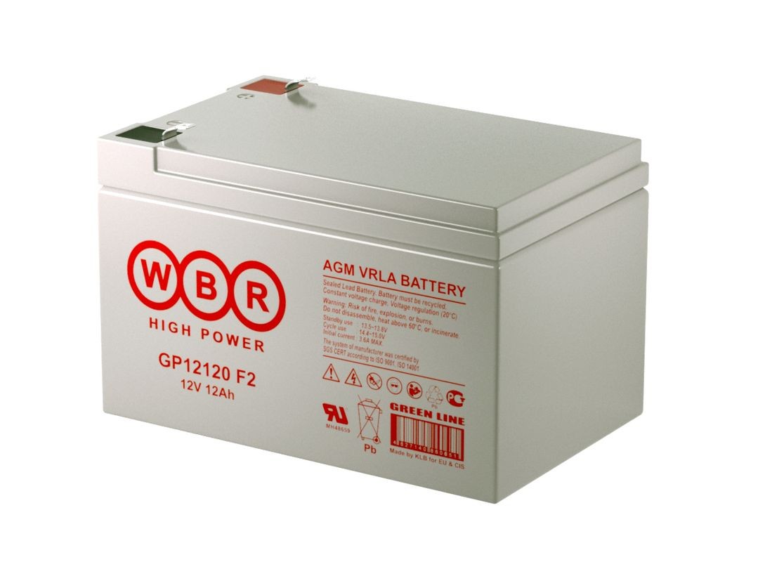 Аккумулятор WBR GP12120 12V,12Ah F2 (в94+6/д151/ш98)
