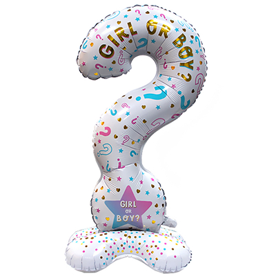 Шар воздушный "Вопрос GIRL OR BOY" 109 см. фольгир., (1208-0787)
