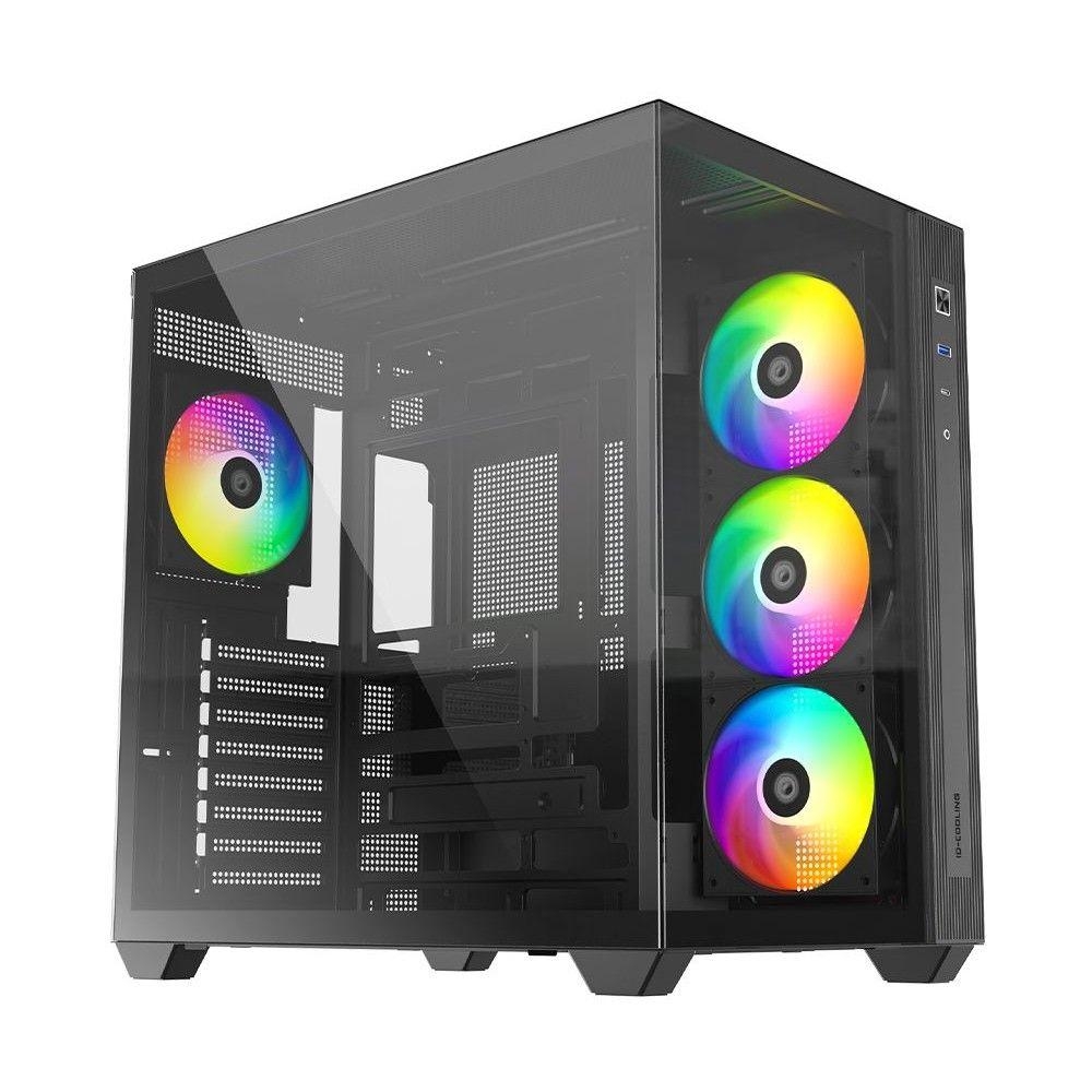 Корпус ID-Cooling View 500 черный без БП mATX 9x120mm 1xUSB2.0 1xUSB3.0 audio bott PSU