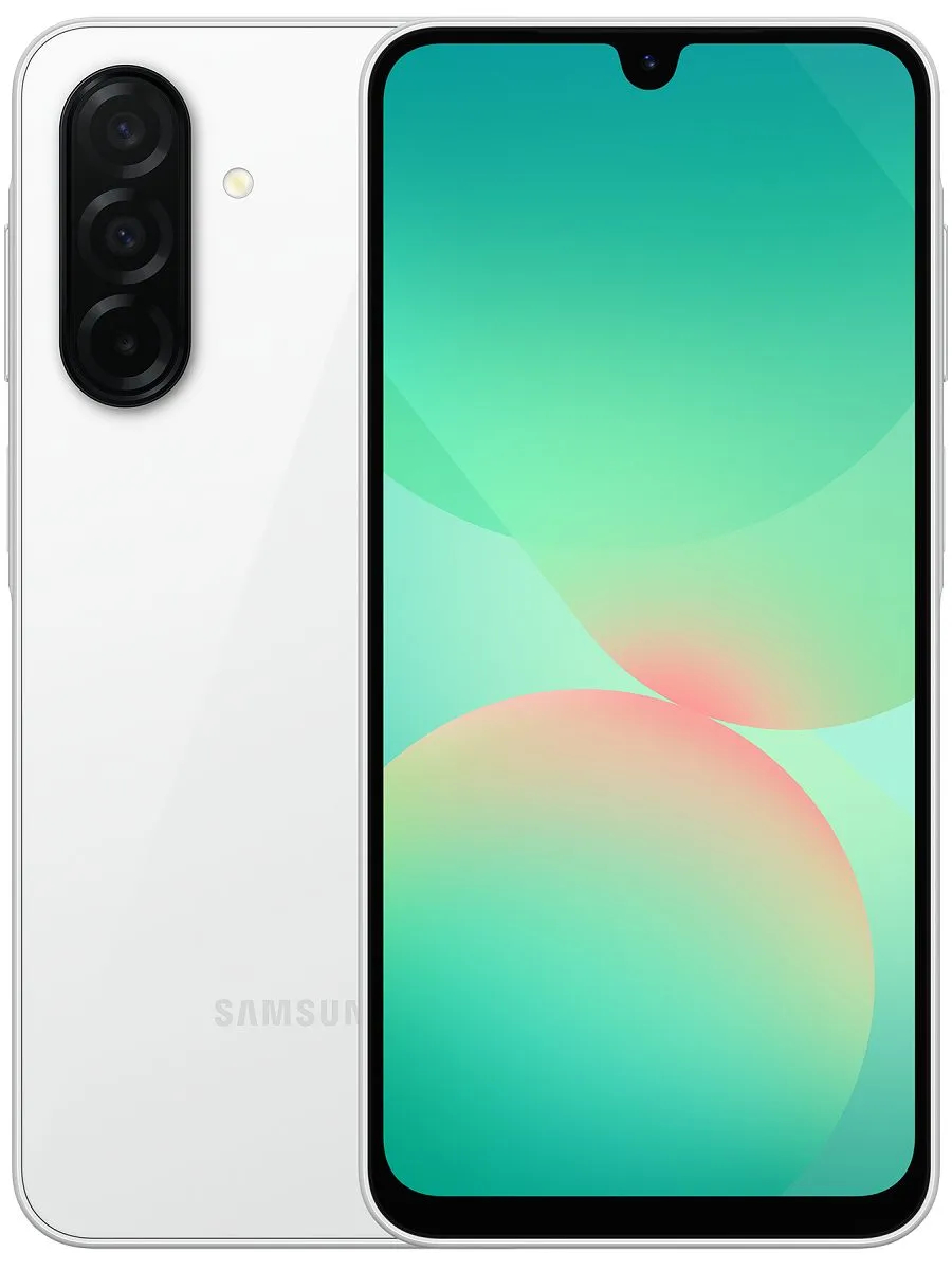 Смартфон Samsung Galaxy A26 6Гб 128Гб SM-A266 White 6.7", AMOLED, 2340*1080, 4*2.0+4*2.4ГГц, 50+8+2Мп, 13Мп, 5G, NFC, 5000мАч, And 15