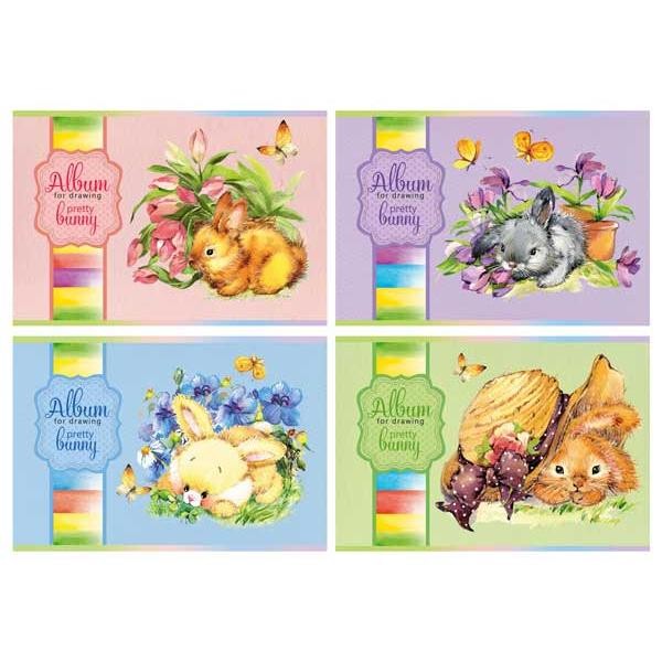 Альбом для рисования 08л. "Pretty Bunny" BG 2100