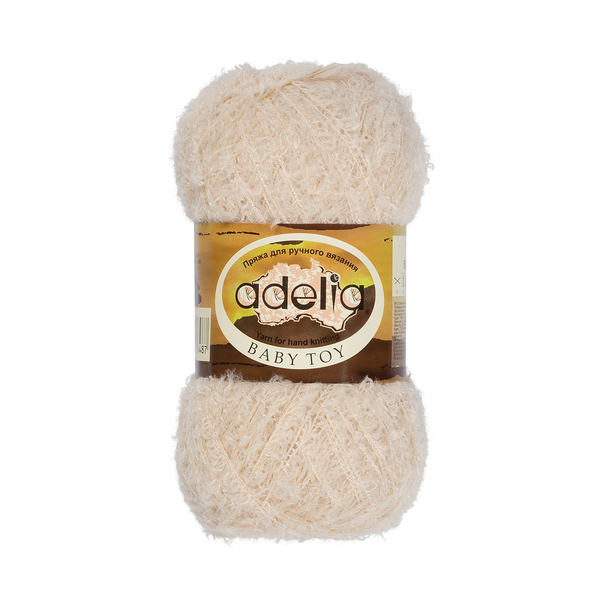 Пряжа ADELIA "BABY TOY" 100% нейлон 1 шт. х 50 г 255 м ± 10 м №02 св.бежевый