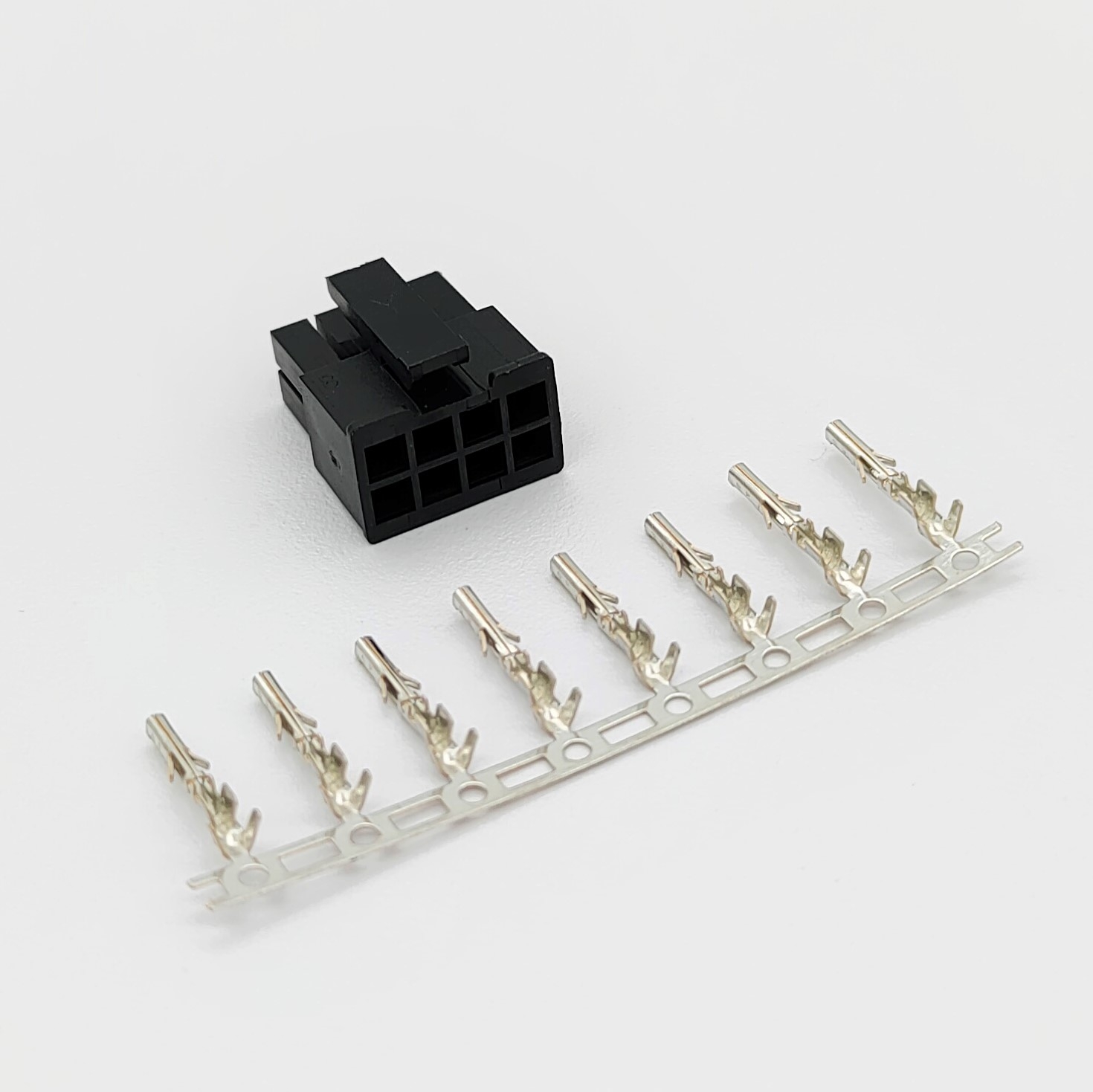 Разъем штыревой P3.0мм MX3.0  2*4pin, гнездо на кабель, аналог Molex MX3.0 Micro-Fit 43025-0800