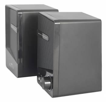 Колонки Оклик OK-126 2.0 черный 6Вт