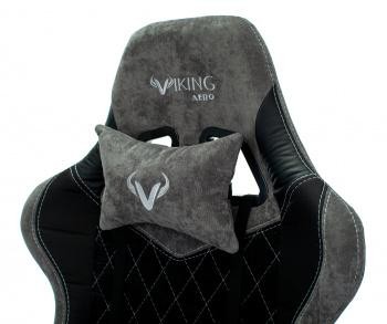 Кресло игровое Zombie VIKING 7 KNIGHT Fabric черный текстиль/эко.кожа с подголов. крестовина металл
