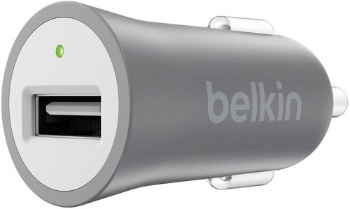 Автомобильное_З\У - USB_2.4A Belkin Universal Car Charger,Grey (F8M730btGRY)
