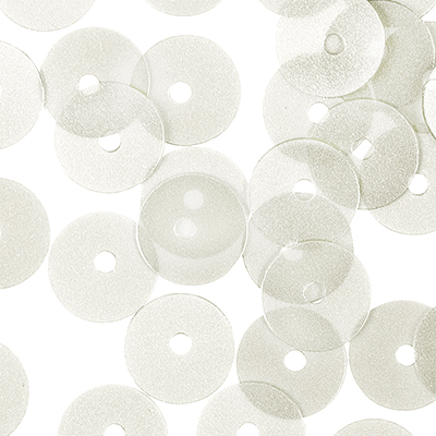 Пайетки "Zlatka" россыпью ZF-26 6 мм 10 г №001 прозрачно-белый