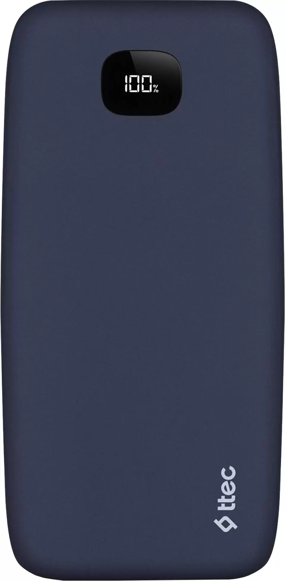 Аккумулятор внешний 20000_mAh TTEC ChargeUp LCD 2.1 A темно-синий (2BB211L)