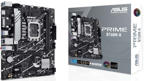 Мат.плата S1700 B760 Asus PRIME B760M-K (mATX,2xDDR5,2M.2,PCI-E16,2PCI-E,HDMI,VGA,PC8000)