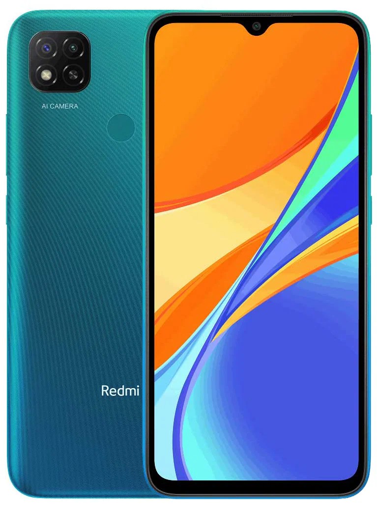 Смартфон Xiaomi Redmi 9C 2Гб 32Гб Aurora Green 6.53