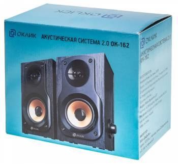 Колонки Оклик OK-162 2.0 черный 8Вт
