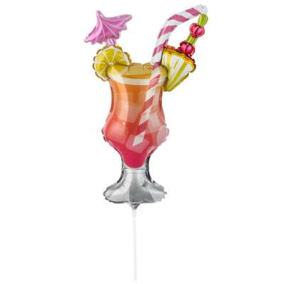 Шар воздушный "Коктейль" 37 см. фольгир., (1206-1404)