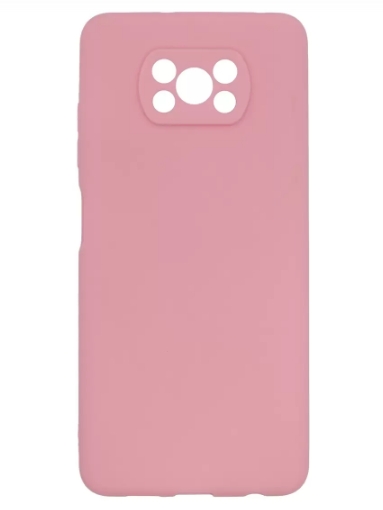 Накладка для Poco X3/X3 Pro Zibelino Soft Matte розовый,защита камеры (ZSM-POCO-X3-PNK)