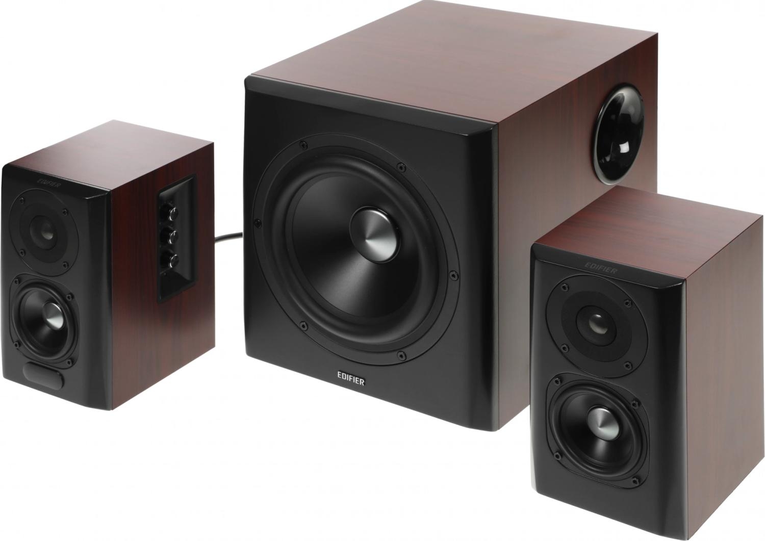 Колонки Edifier S350DB 2.1 коричневый/орех 150Вт BT