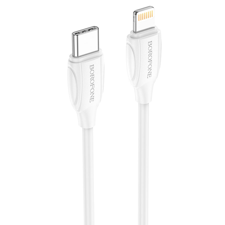 Кабель Lightning (m) - USB Type-C (m) BOROFONE BX19, 1м, 20W, белый