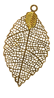 Филигранные элементы "Zlatka" FDP-020 5.4 см лист 2 шт под золото