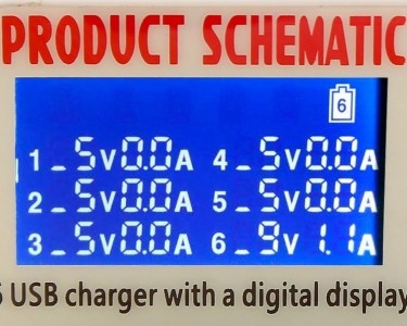 Зарядное устройство WLX-896 (40W, 5xUSB[5V 2.4A], 1xUSB[Quick Charge 3.0])