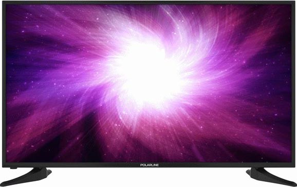 Телевизор 40" Polarline 40PL51TC 1920x1080/HDMI,USB/DVB-T2,T,C/-/-/-/ Черный FHD MediaPlayer