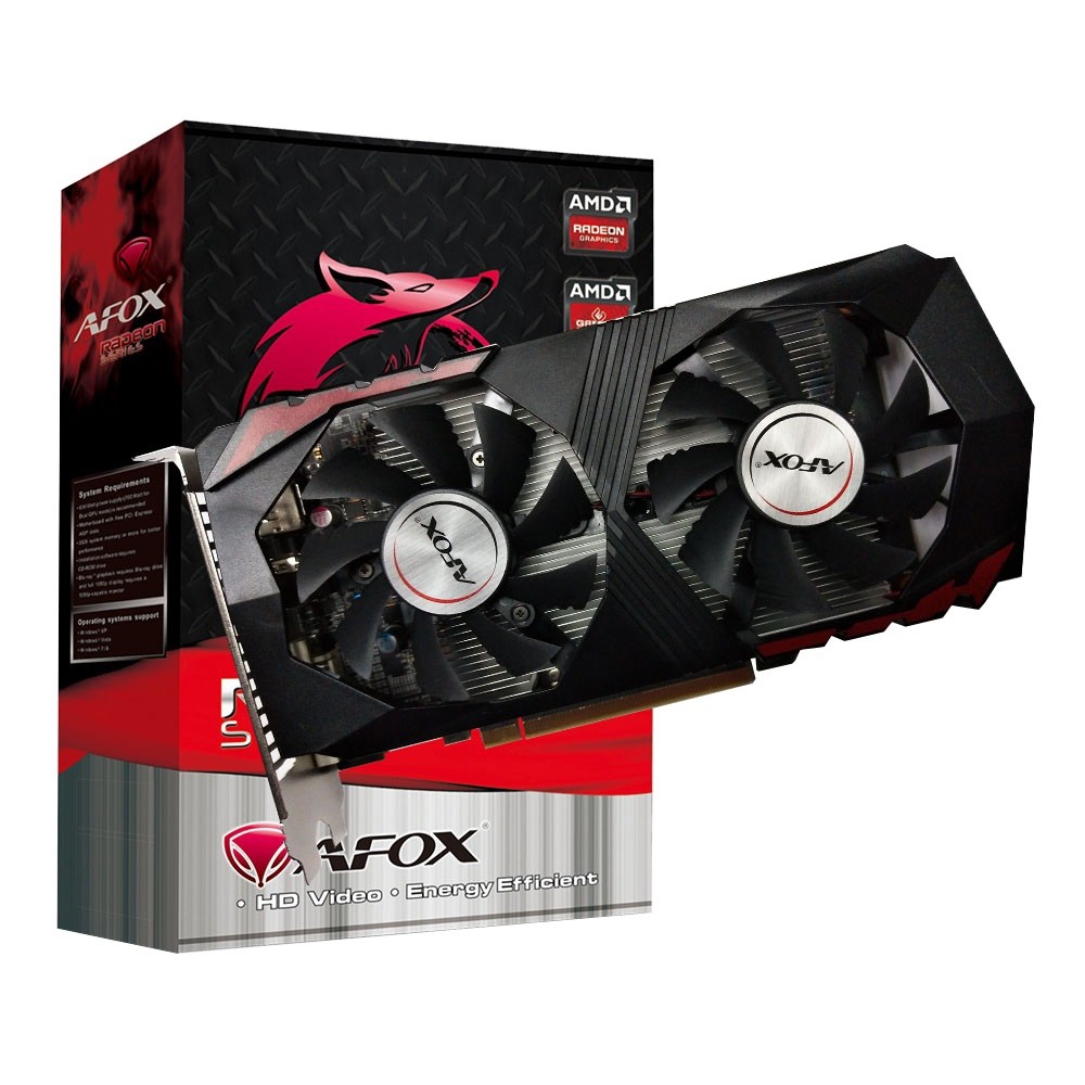 Видеокарта Radeon RX 560 Afox 4Гб GDDR5,128bit,DVI,HDMI,DP (AFRX560 ...