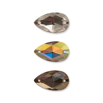 Страз "PRECIOSA" 438-67-301 Crystal 12 х 7 мм стекло 12 шт в пакете белый (crystal)