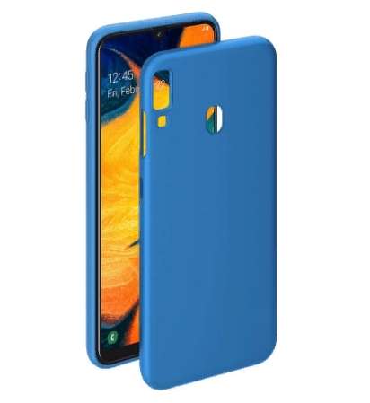 Накладка для Samsung Galaxy A20/A30 Deppa Gel Color Case синяя (87208)