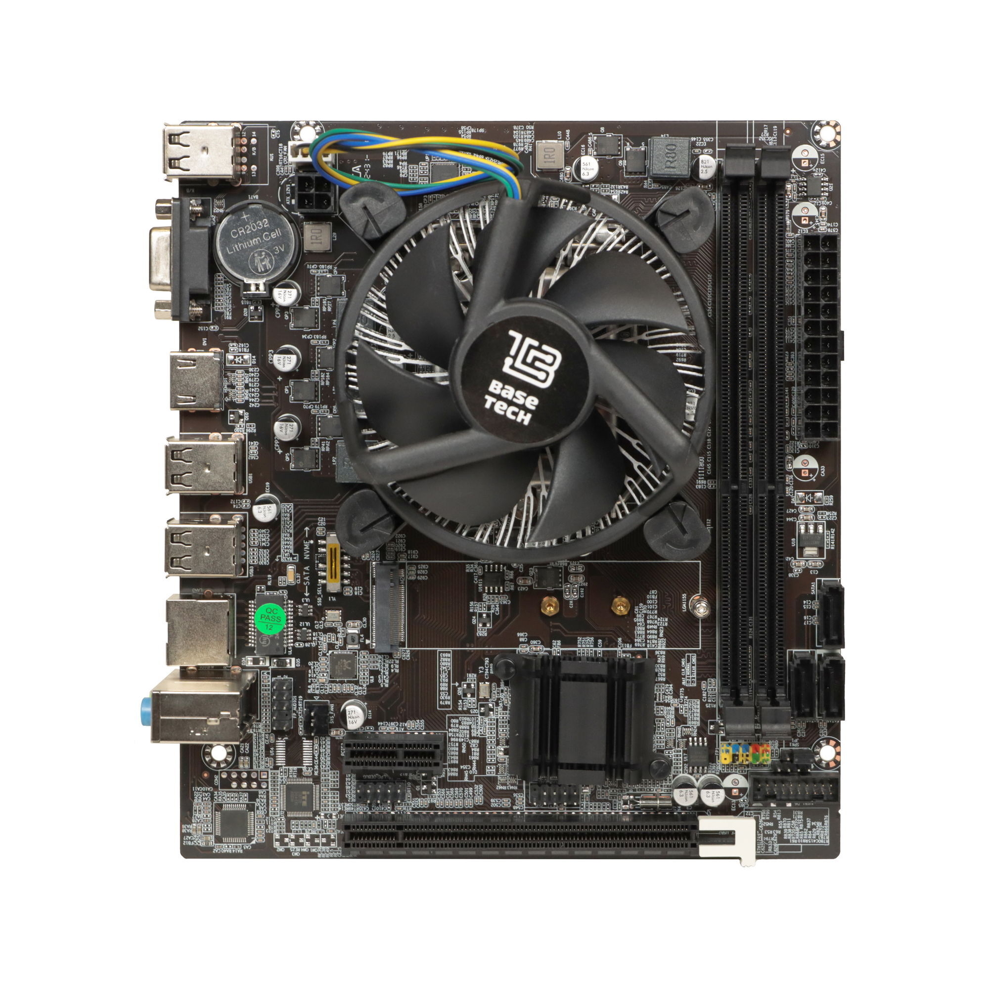 Мат.плата S1155 с процессором i5-3470 и кулером BaseTech H61M-K (mATX,2DDR3,M.2,3SATA,VGA,HDMI,PC1600)