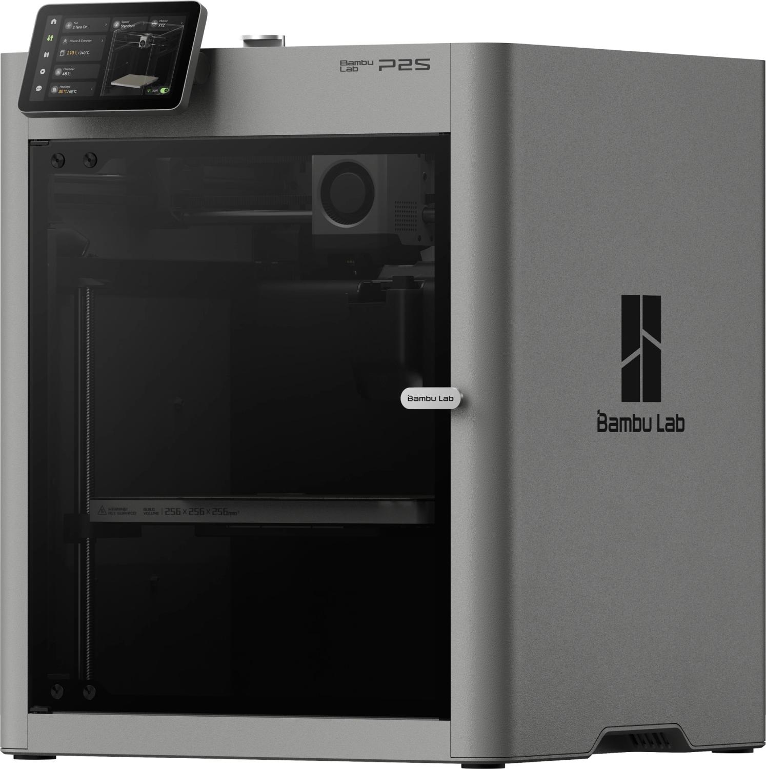 Принтер 3D Bambu Lab P2S 256x256x256мм ABS/PLA/PETG/ASA/Carbon/Glassfiber/TPU 80мкм