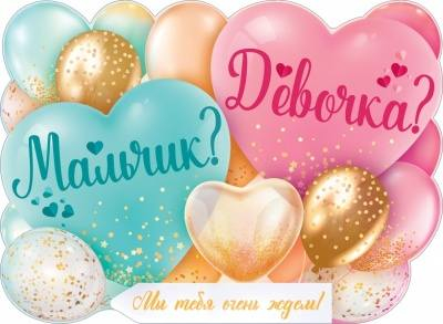 Плакат "Мальчик или Девочка" 440х600мм. 84.692