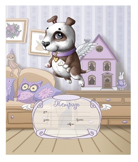 Тетрадь 12л. кл. "Ангелочки" ПЗБФ (017168)