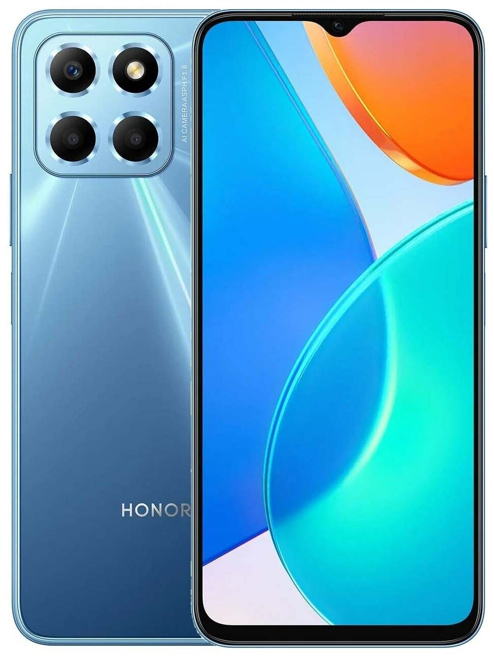 Смартфон Honor X6 4Гб 64Гб Синий океан 6.5