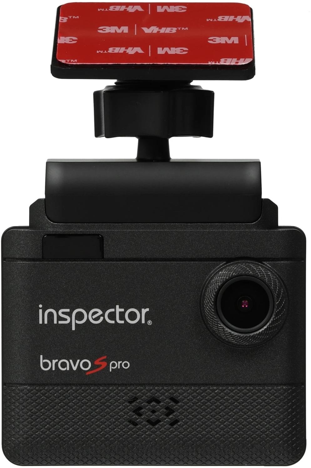 Видеорегистратор с радар-детектором Inspector BRAVO S PRO черный 2Mpix 1080x1920 1080p 140гр. GPS iCatch SPCA6350M