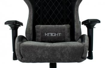 Кресло игровое Zombie VIKING 7 KNIGHT Fabric черный текстиль/эко.кожа с подголов. крестовина металл