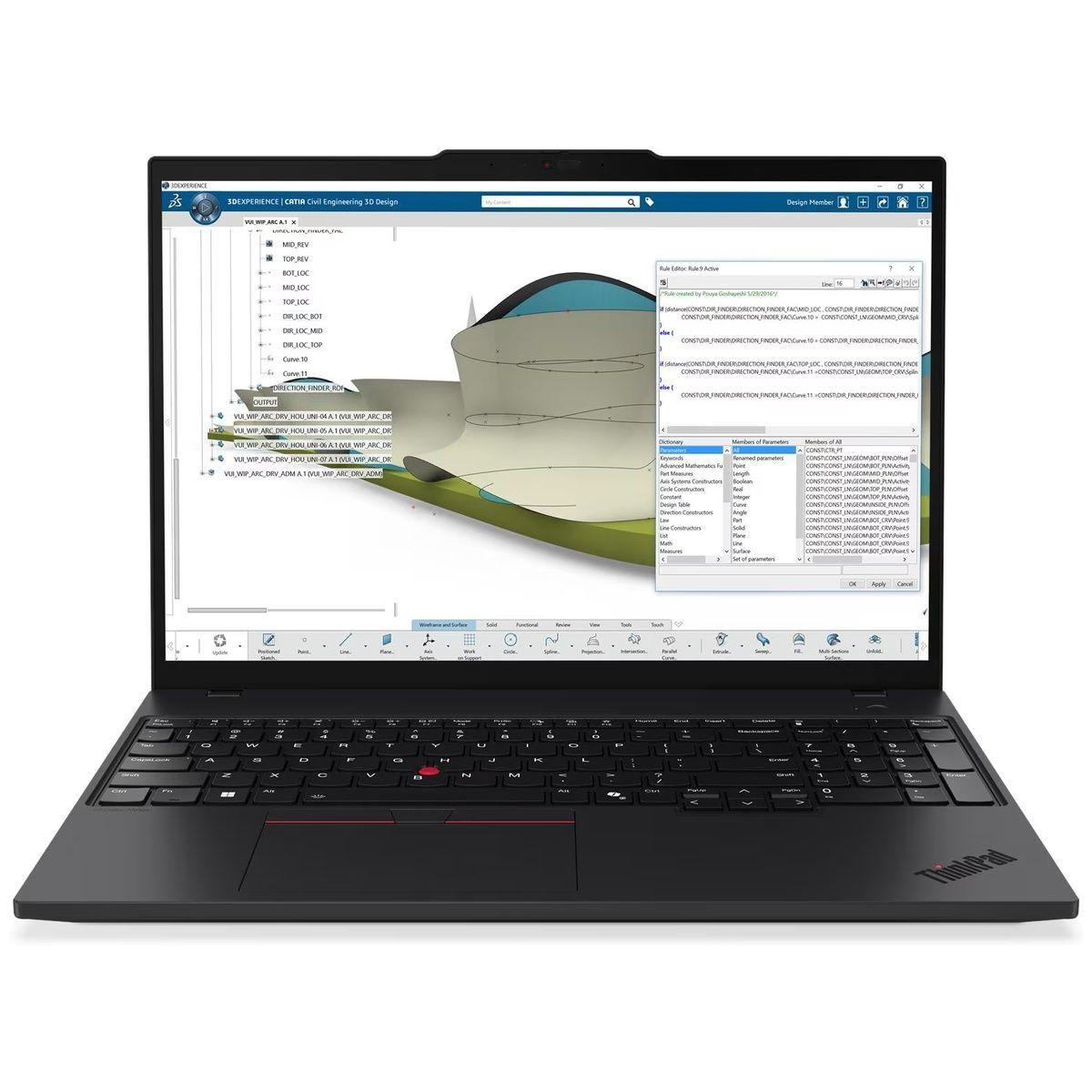 Ноутбук/ Lenovo ThinkPad P16s G4, 16" WQUXGA (3840x2400) Touch OLED, Ryzen AI 7 350, 32GB, 1TB PCIe SSD, AMD Radeon 860M, Wi-Fi 7 MT7925+BT 5.4, Wired Ethernet, 86Wh, BKLT KB ENG, No OS, 1Y