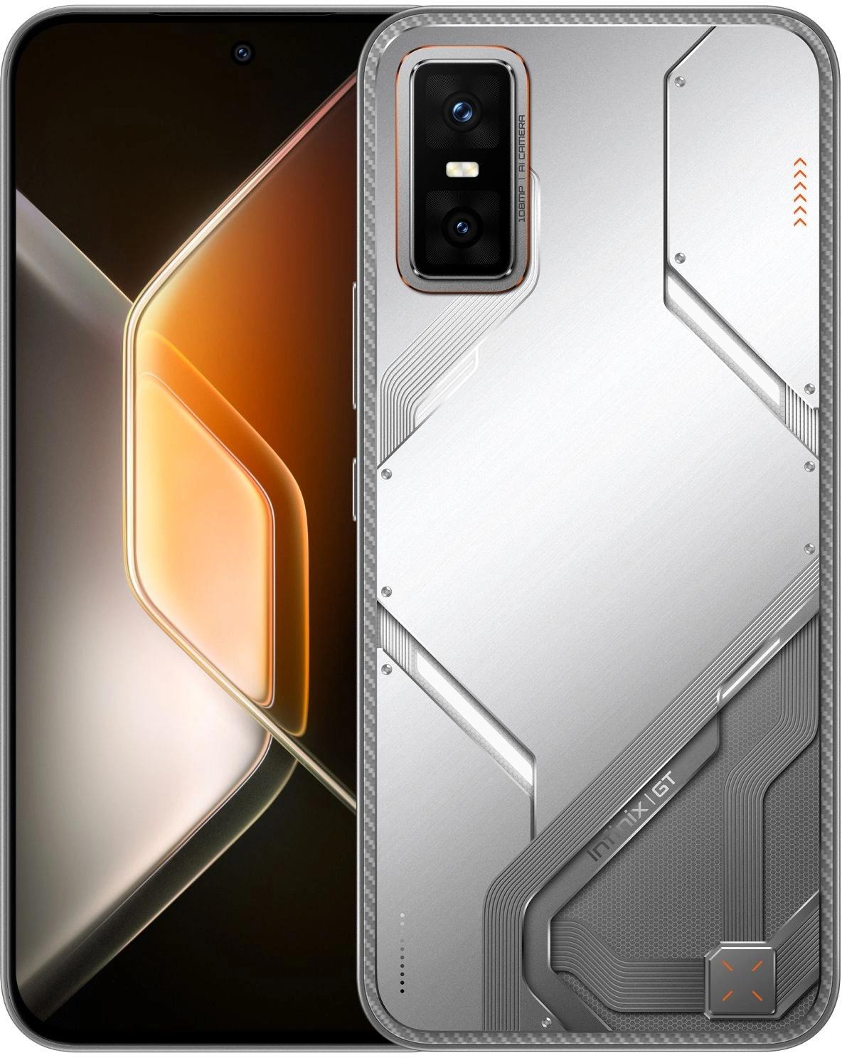 Смартфон Infinix X6873 GT 30 Pro 256Gb 12Gb серебристый моноблок 3G 4G 2Sim 6.78" 1224x2720 Android 15 108Mpix 802.11 a/b/g/n/ac/ax NFC GPS Protect FM