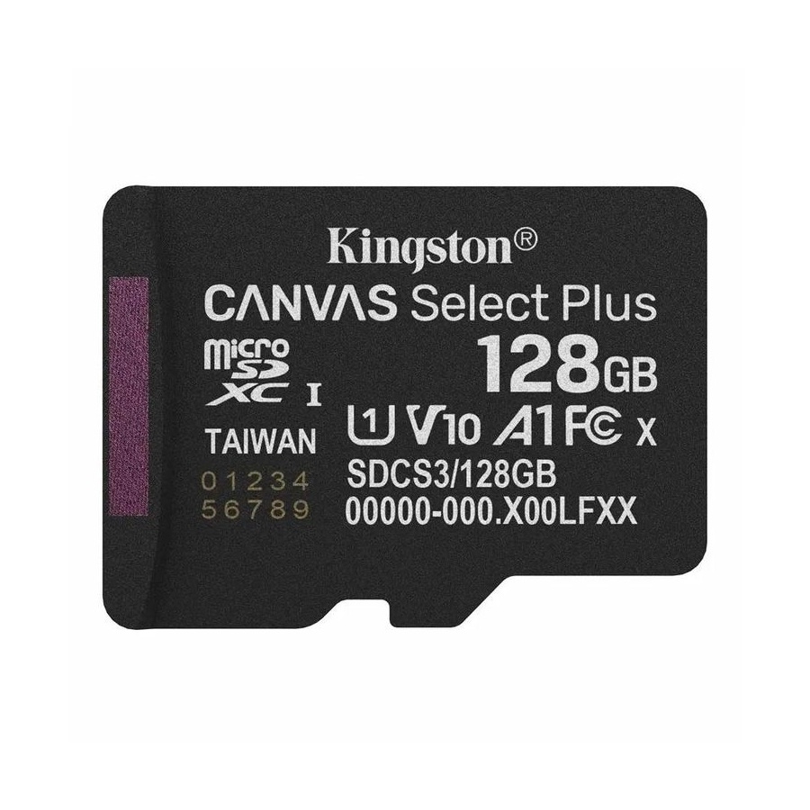 Карта памяти MicroSDXC 128Gb Kingston Class10 UHS-I V10 150MB/s [SDCS3/128GBSP](без адаптера)