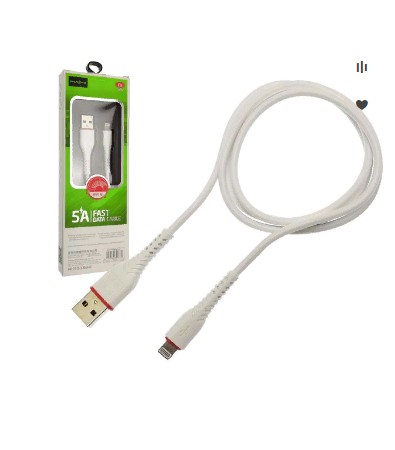 Кабель Lightning (m) - USB(m) MAIMI X16 1м, 5А, белый