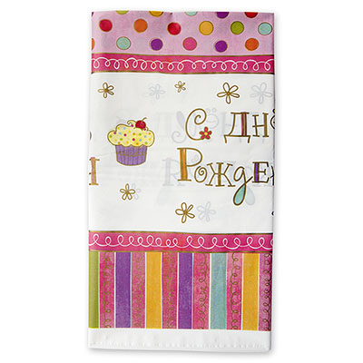 Скатерть "Сладкий праздник" 1,4*2,6м (1502-1342)