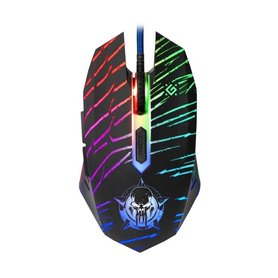 Игровая мышь USB Defender Dark Agent GM-590L оптика, 6 кнопок, 12800dpi