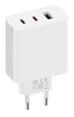 Зарядное_устройство - Type C Xiaomi GaN Charger 2C1A 67W 6.1A 2хUSB-C + USB-A белый (bhr7493eu)