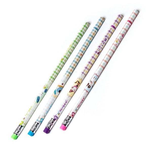 Карандаш ч/гр. YALONG "Cat" HB ассорти с ластиком (YL816083)