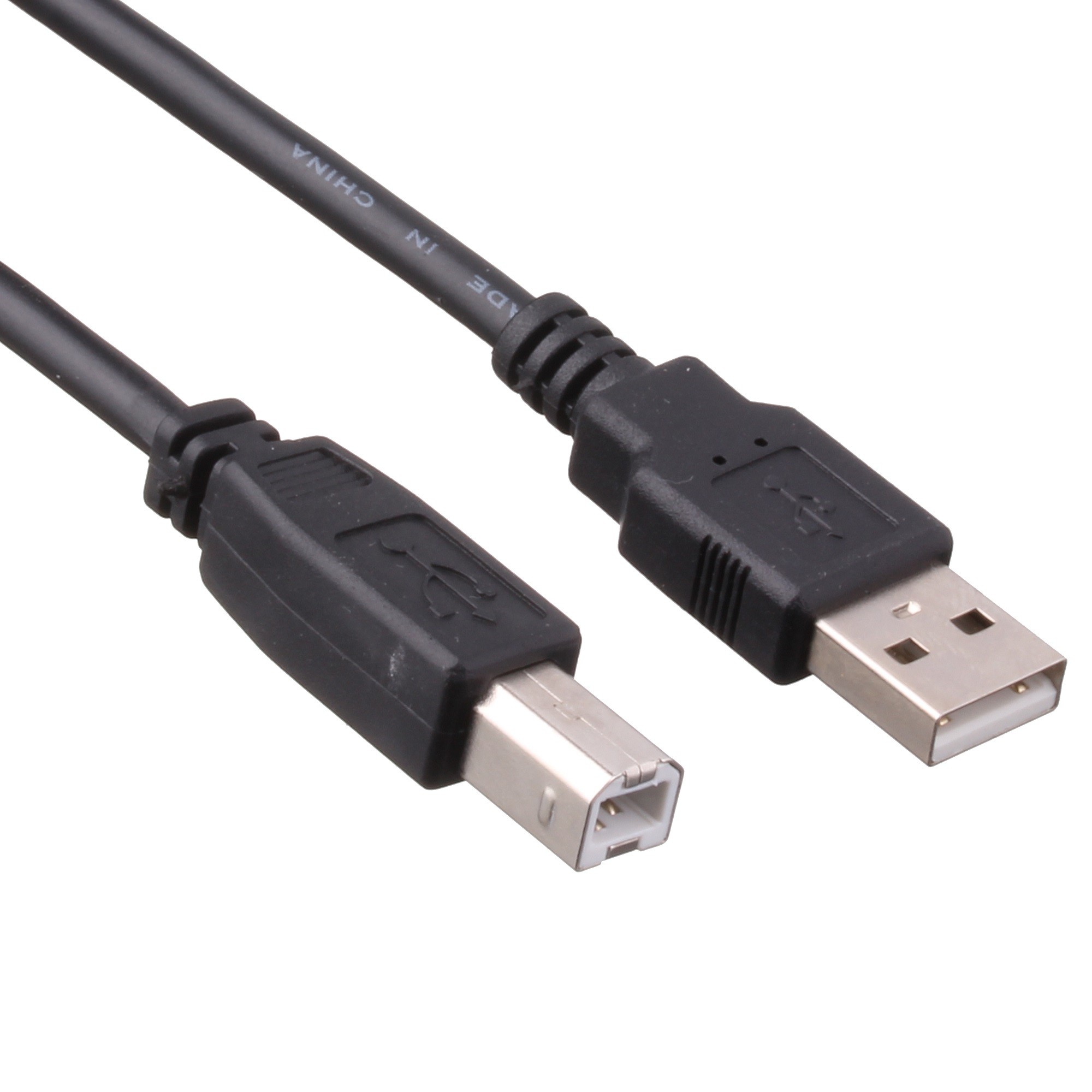 Кабель соединительный USB2.0 Am-Bm  1.8м ExeGate (EX-CC-USB2-AMBM-1.8), черный