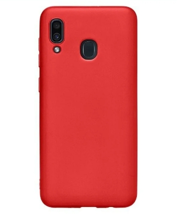 Накладка для Samsung Galaxy A20/A30 Deppa Gel Color Case красная (87217)