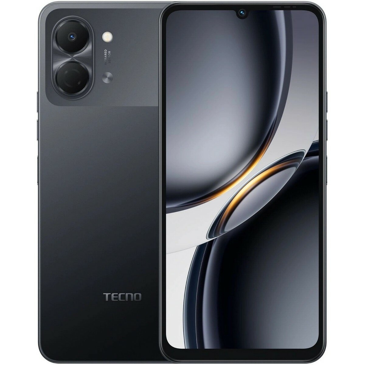 Смартфон Tecno Spark Go 3 4Гб 64Гб Ink Black 6.75", IPS, 1600*720, 2*1.8+6*1.6ГГц, 13Мп, 8Мп, 4G, 5000мАч, And 15