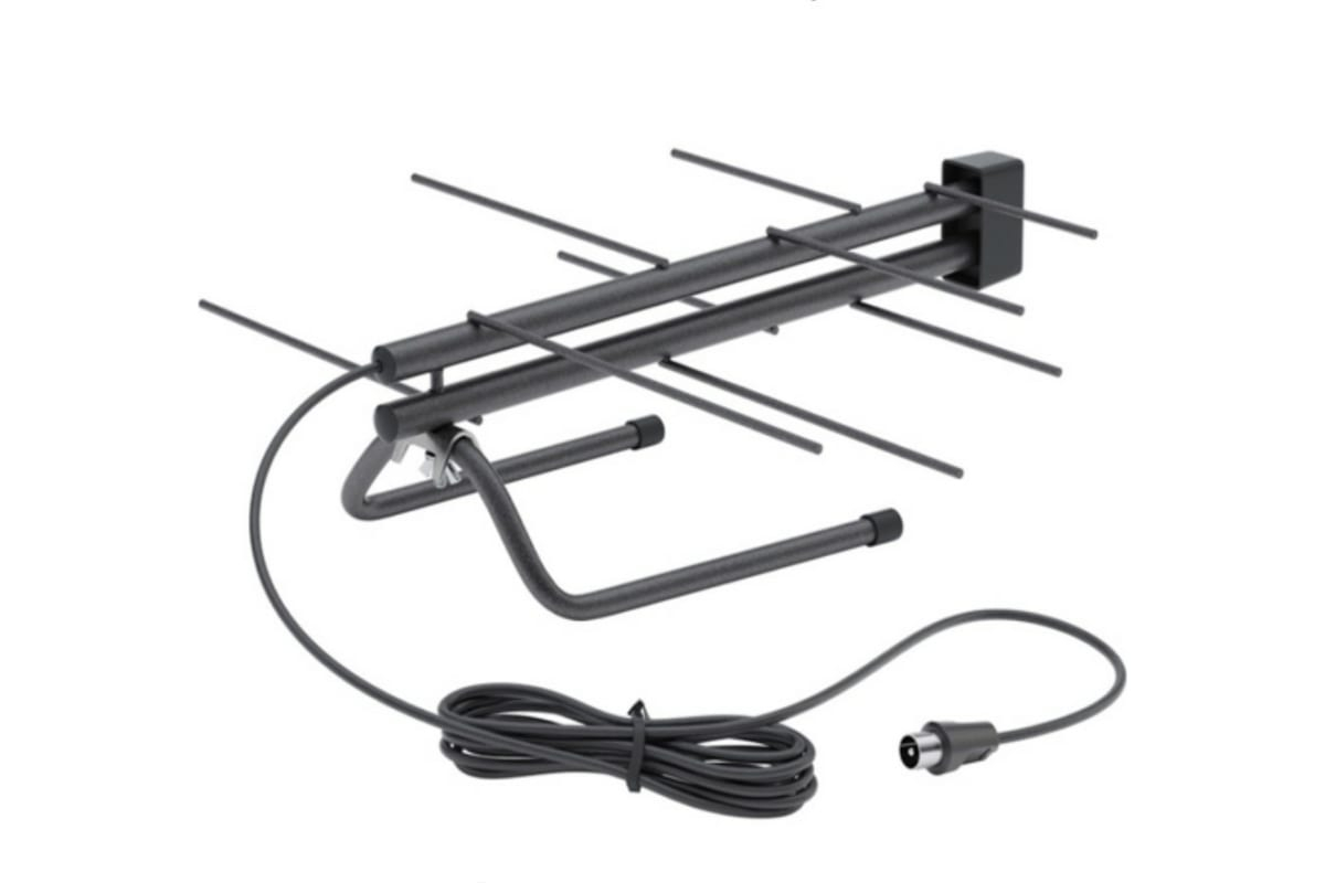 Антенна TV комнатная CADENA BAS-5133-5V, активная, 5V, ДМВ, без б/п, 17дБи, пакет