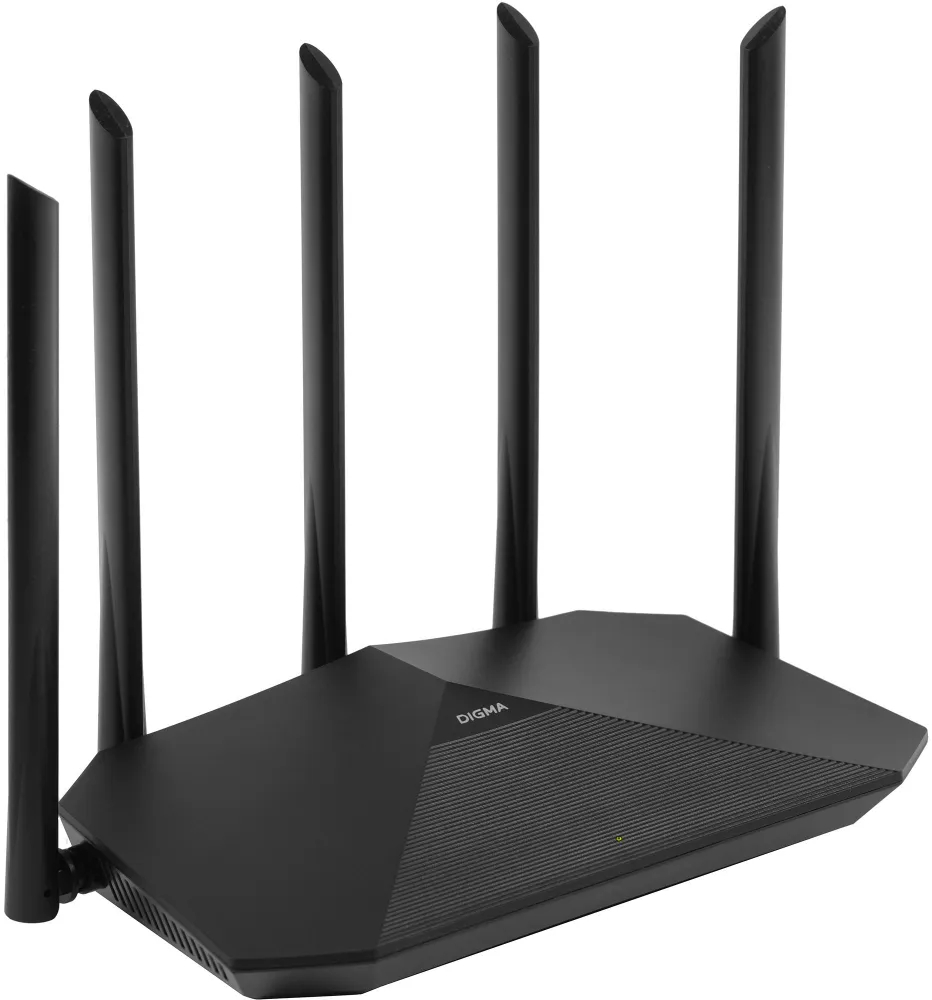 Маршрутизатор Digma DWR-AX1501 AX1500 802.11n/ac/ax 1201+300_Mbps 2.4 /5/6 Ггц 3xLANx1000_Mbps