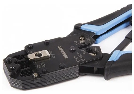Кримпер Rexant HT-200R 12-3442-1, RJ50 10p10c, RJ45 8p8c, RJ12 RJ11 6p6c 6p4c 6p2c, RJ9 4p4c 4p2c