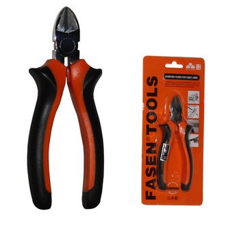 Кусачки бокорезы 170мм, Fasen FS-03, 62HRC, сталь/медь